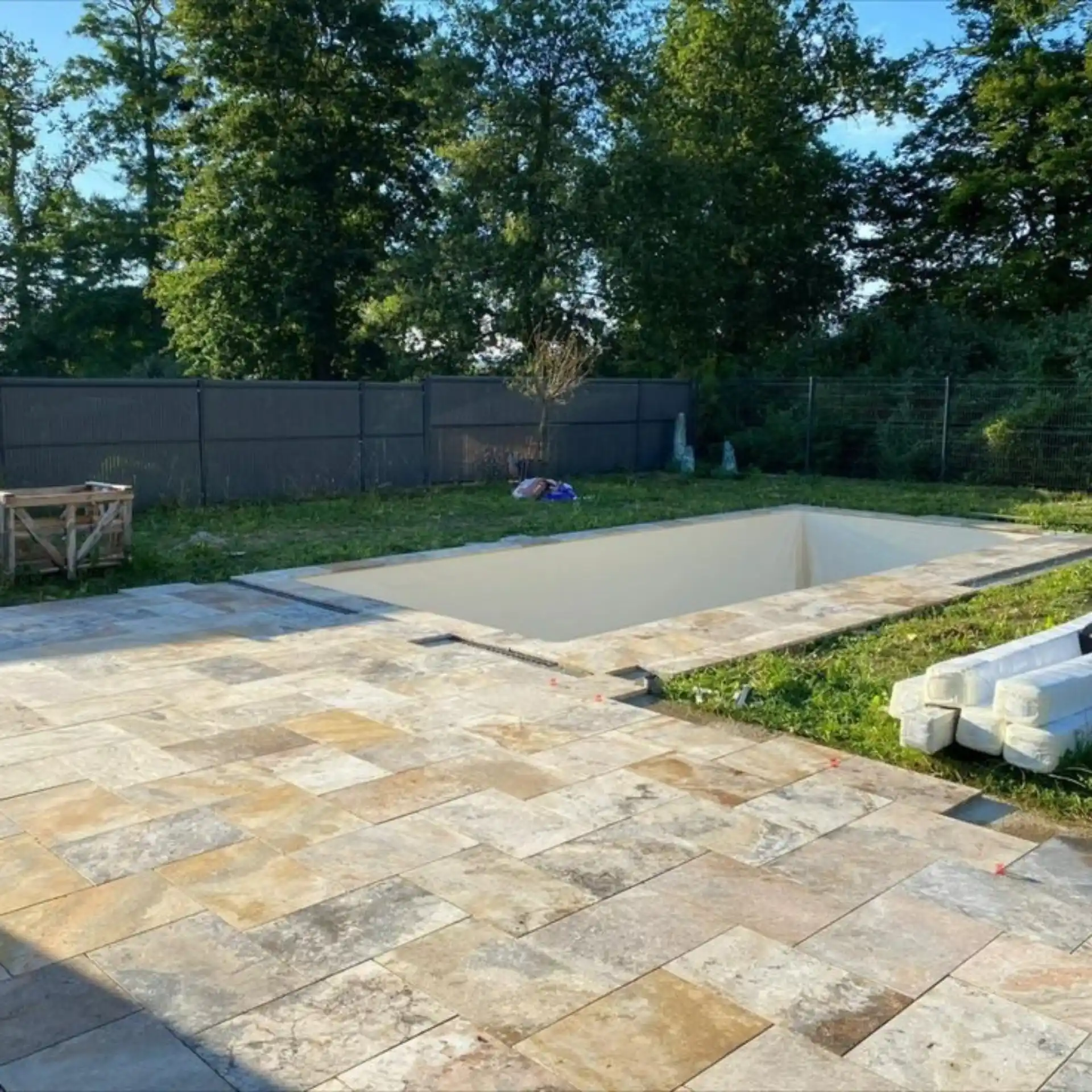 Travertin scabas terrasse