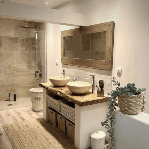 Vasque Travertin Beige Adoucie – Image 2
