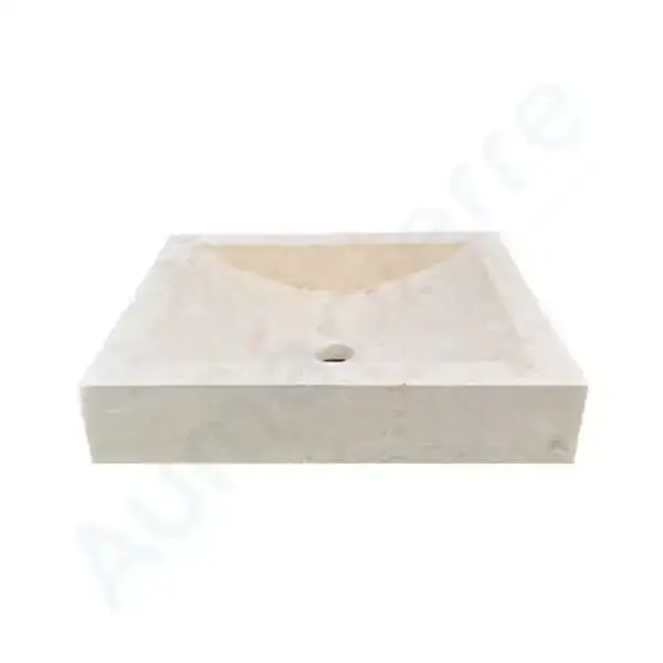 Vasque Travertin Beige Rectangulaire